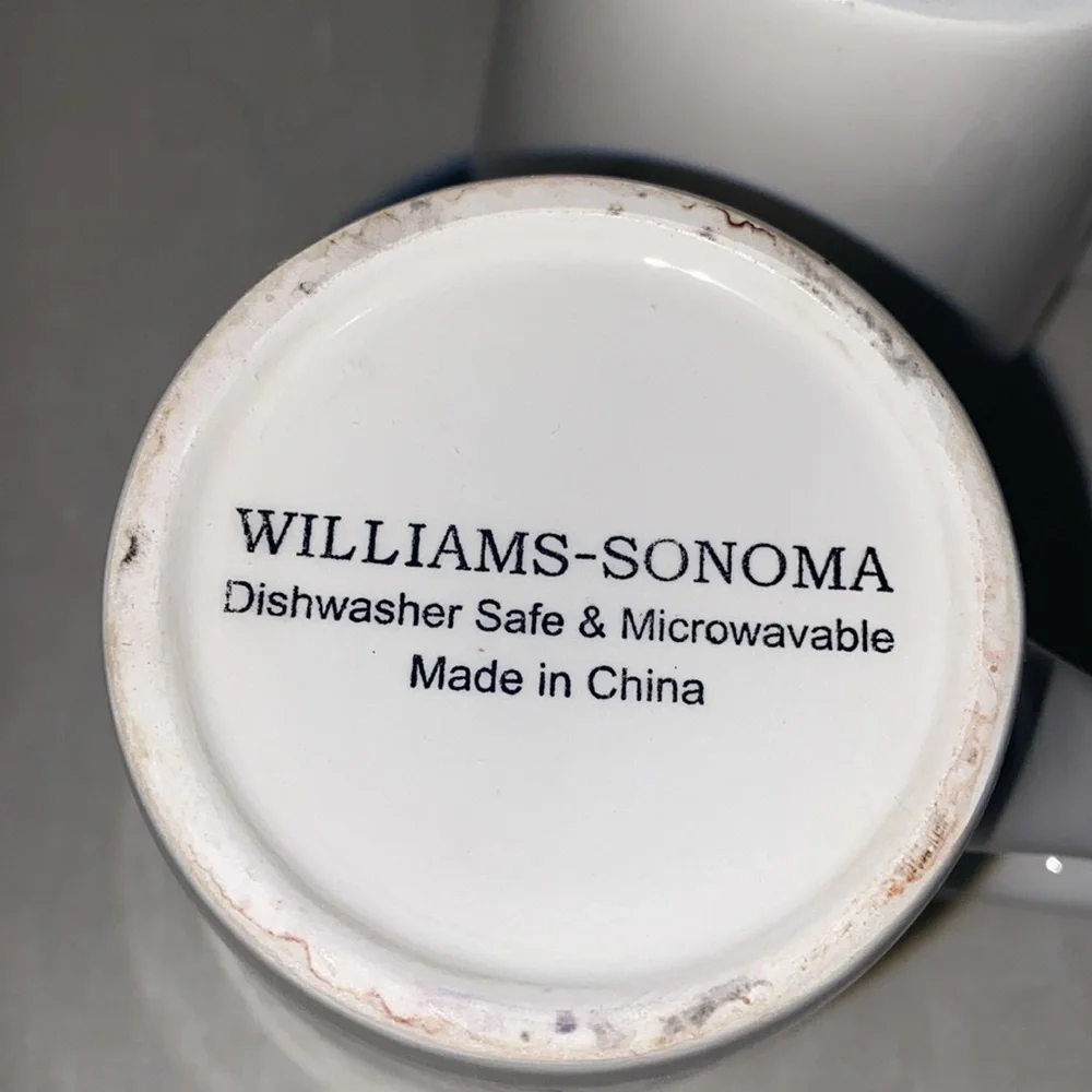Williams‎ Sonoma Snowman coffee Mug Mugs - Set 2 Christmas Holiday Winter